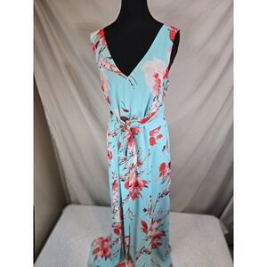 Est. 1946 Blue Floral Dress Size 10 Womens Waist Sash
